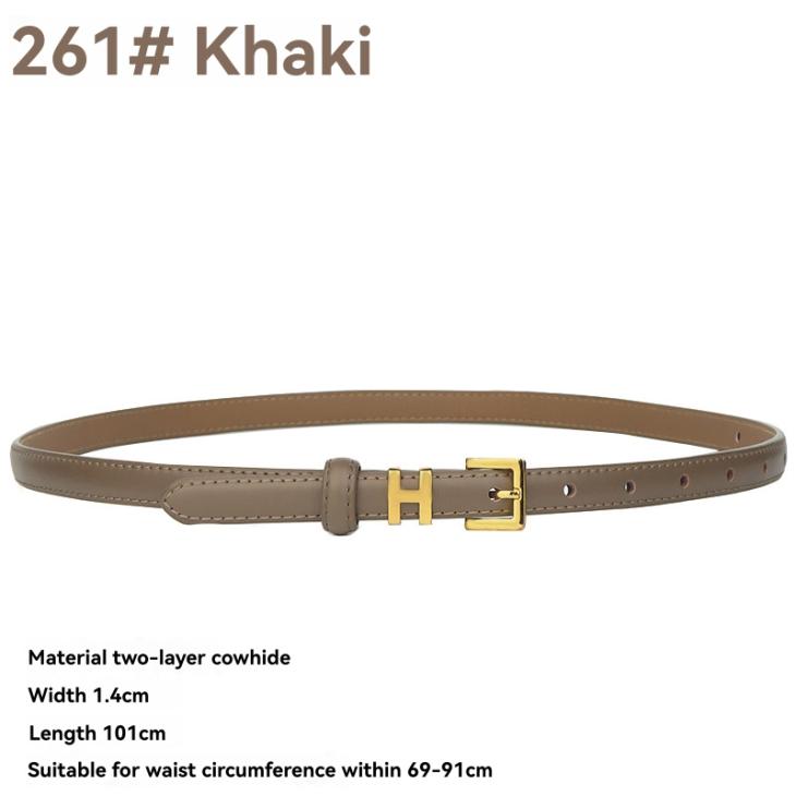 Belts | Leather P-Belt  –  Womens Accessories Belts