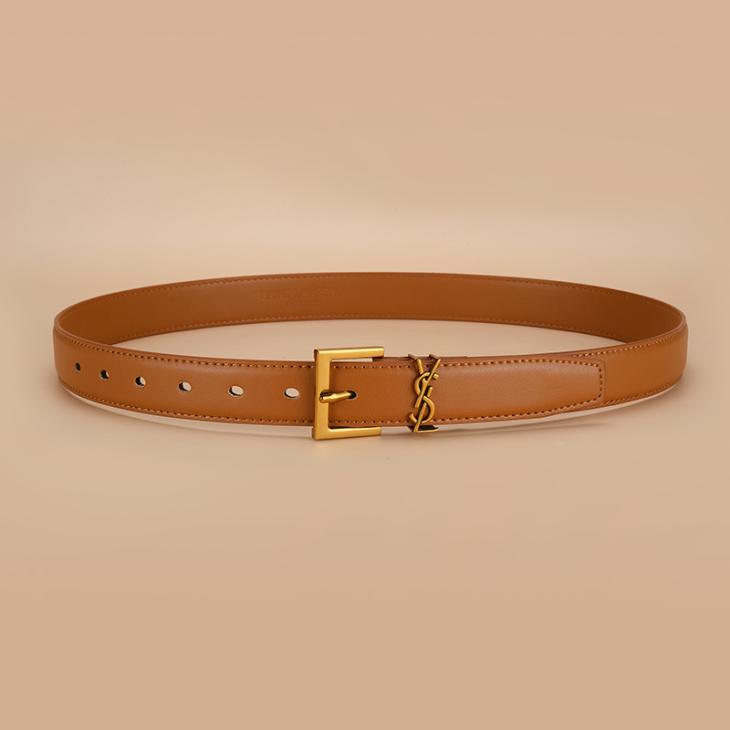 Belts | Thin Signature Calfskin Belt  –  Womens Accessories Belts