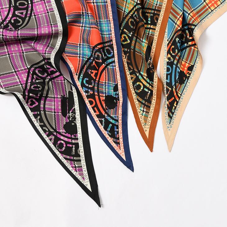 Scarves | Pop Monogram Printed Bandana  –  Womens Accessories multicolor