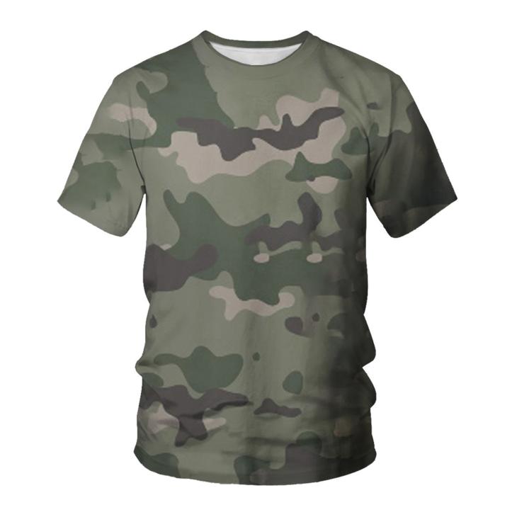 Shirts And Polos | Camouflage Monogrammed Shantung Shirt  –  Mens Clothing khaki