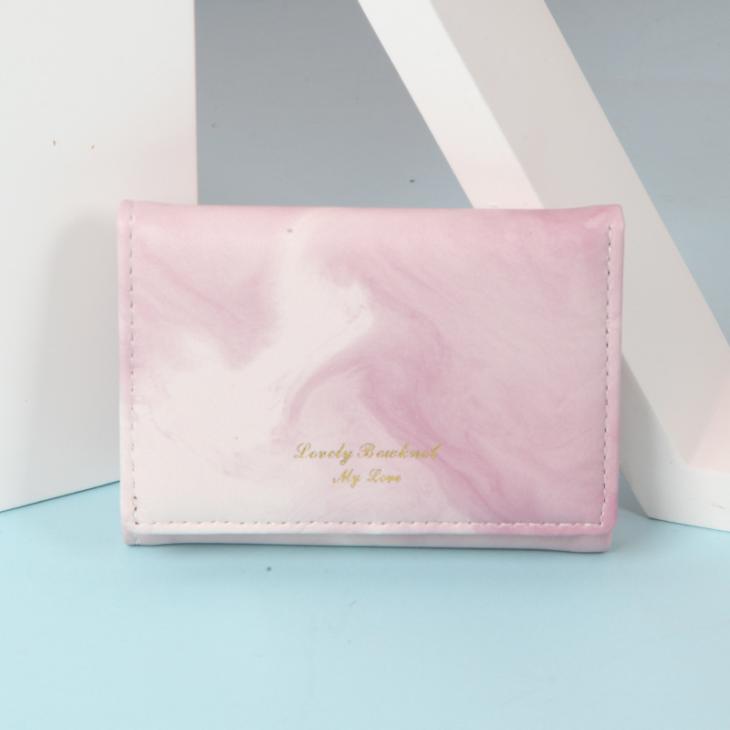 Small Leather Goods | Embossed Calfskin Coin Card Holder  –  Womens Accessories pink