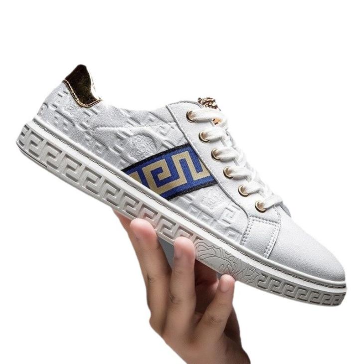 Sneakers | Swan Silver Leather Sneakers  –  Mens Mens Mens