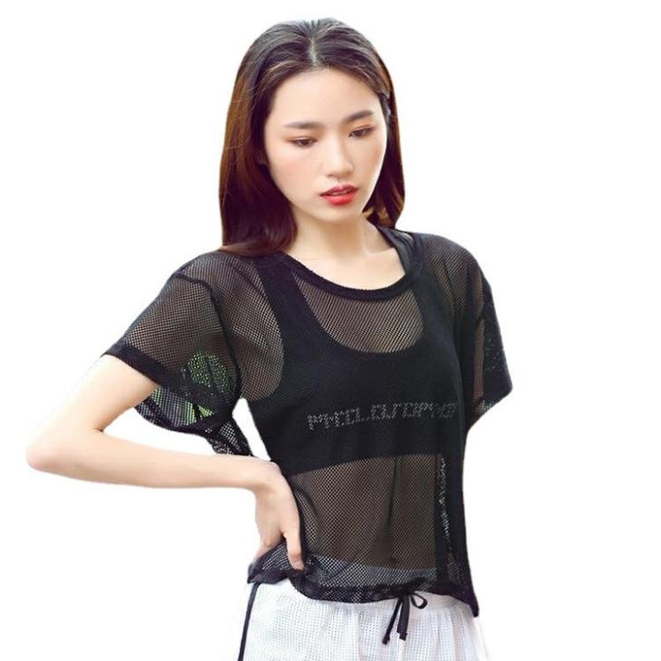 Swimwear | Paris Mesh T-Shirt  –  Womens Clothing black