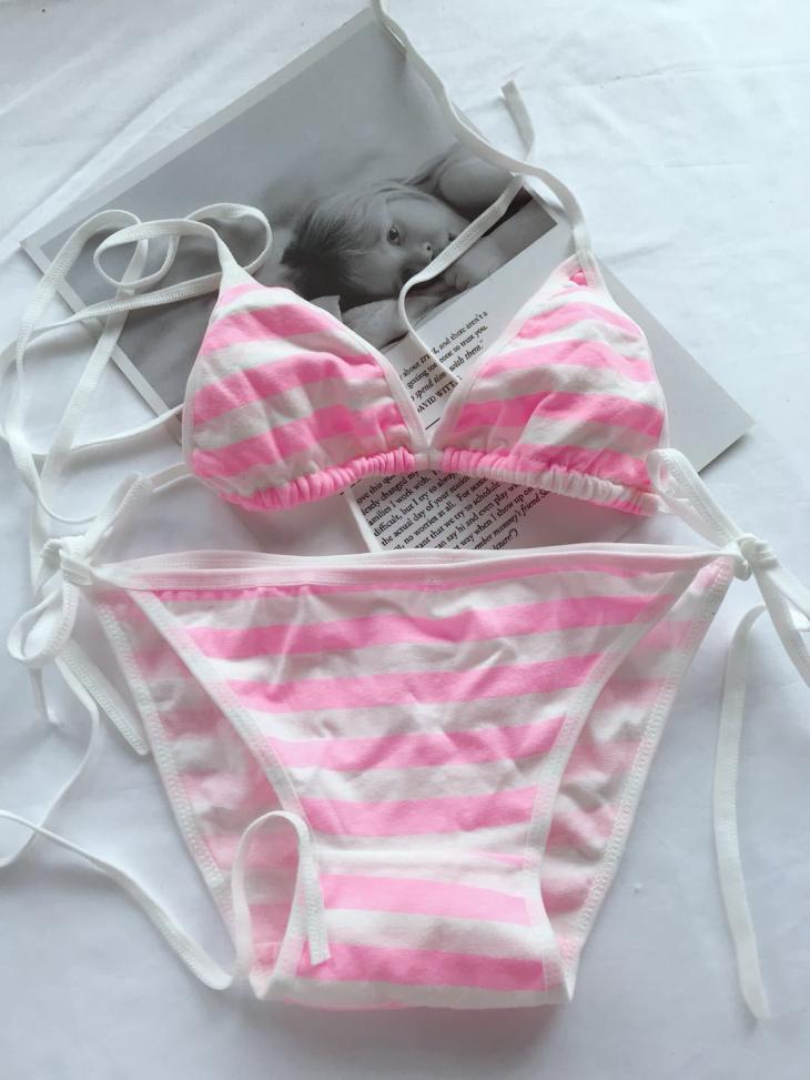 Swimwear | Triangle Bikini  –  Womens Clothing pink