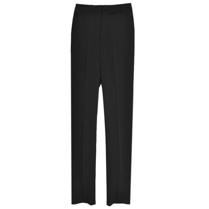 Trousers And Shorts | Double Wool Crepe Trousers  –  Mens Clothing black