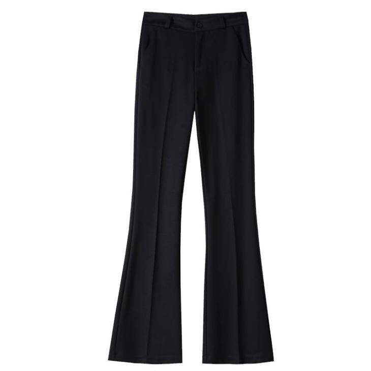 Trousers And Shorts | Tailored Grain De Poudre Trousers  –  Womens Clothing black