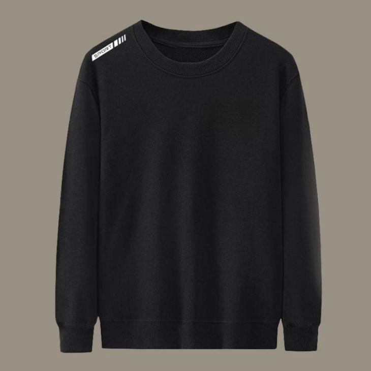 Sweatshirts | Embroidered Sweater  –  Mens Clothing black