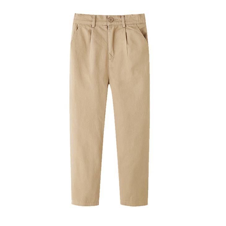 Trousers And Shorts | Pleated Cotton Trousers  –  Womens Clothing beige